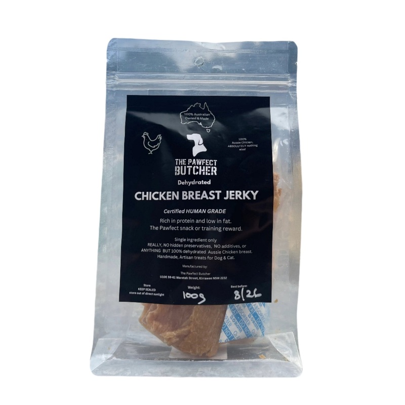 The Pawfect Butcher Chicken Breast Jerky 100g