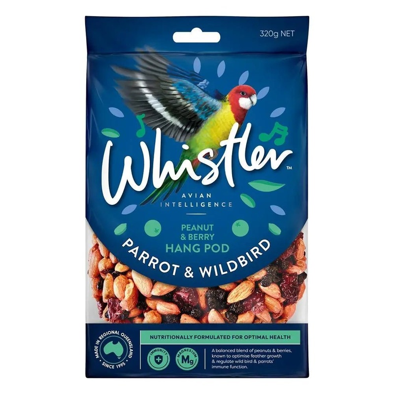 Whistler Parrot and Wild Bird Berrie Pod 320g