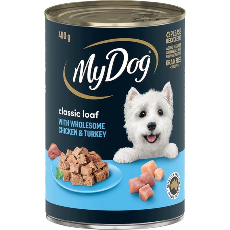 My Dog Wet Dog Food 400g Classisc Loaf Chicken and Turkey
