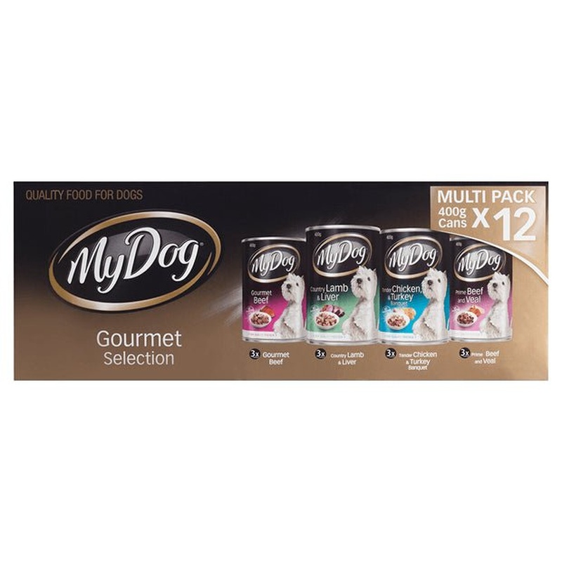 My Dog Wet Dog Food Gourmet Mixed Varieties 12x400g