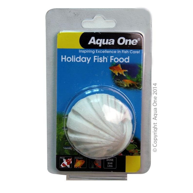 Aqua One Holiday Fish Food 40g Block