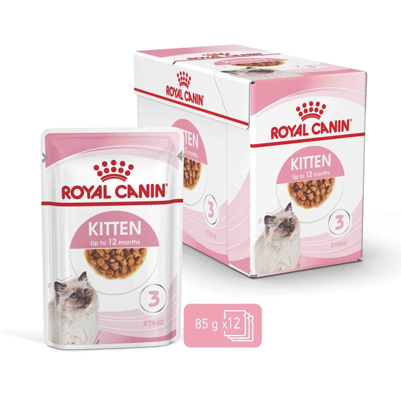 Royal Canin Wet Cat Food Kitten Gravy 12x85g