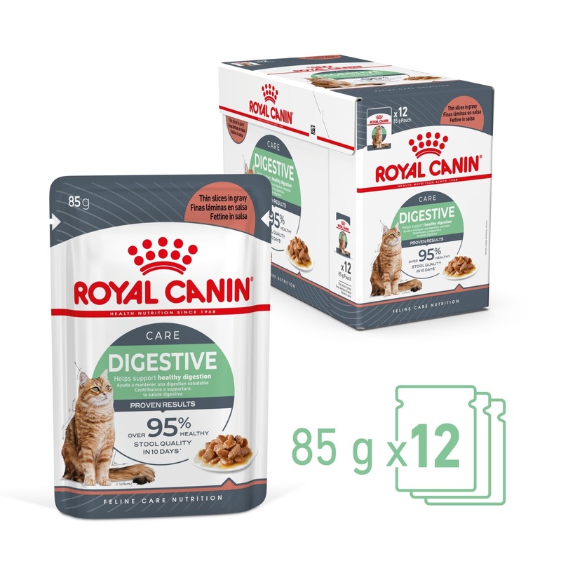 Royal Canin Wet Cat Food Digestive Care Gravy 12x85g