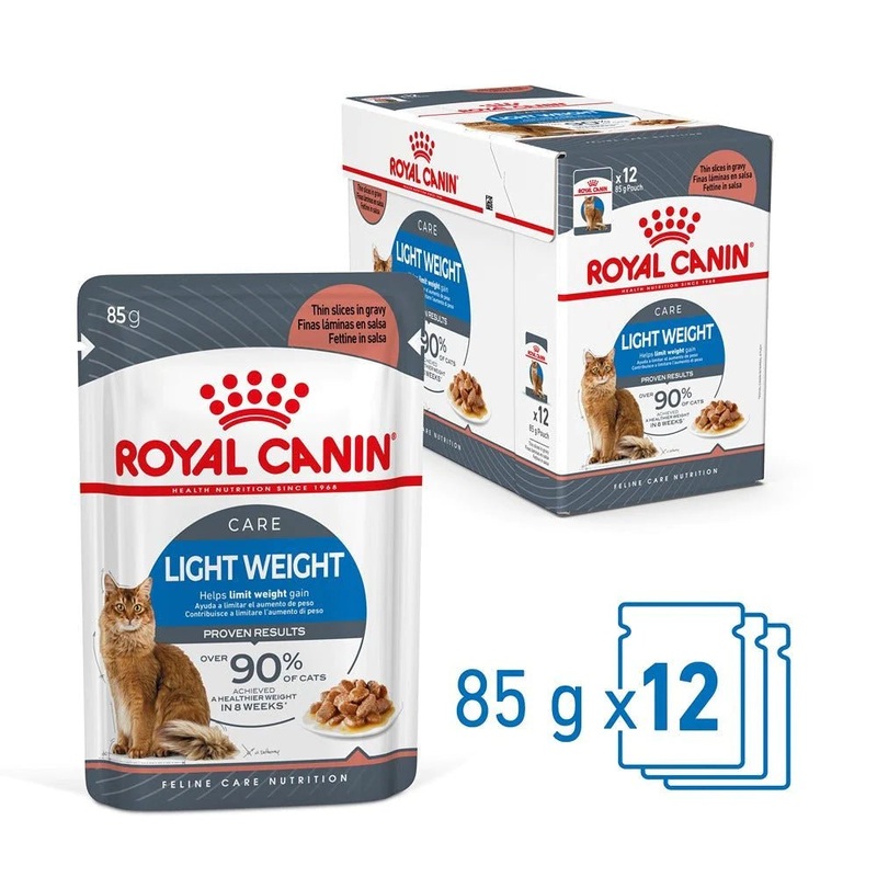 Royal Canin Wet Cat Food Light Weight Care Gravy 12x85g