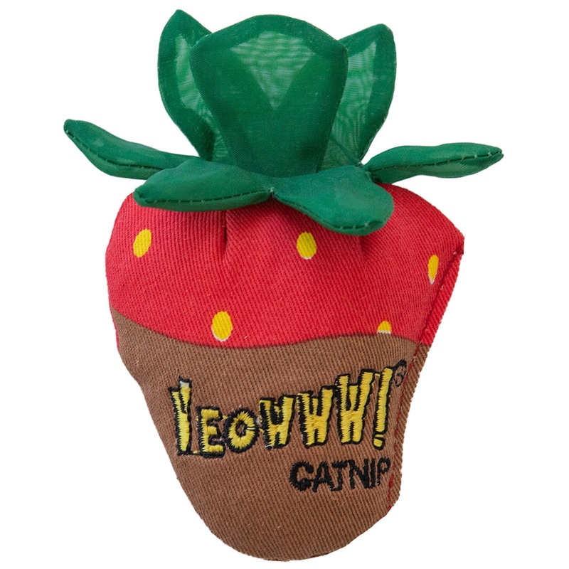 Yeowww Catnip Cat Toy Chocolate Strawberry Single