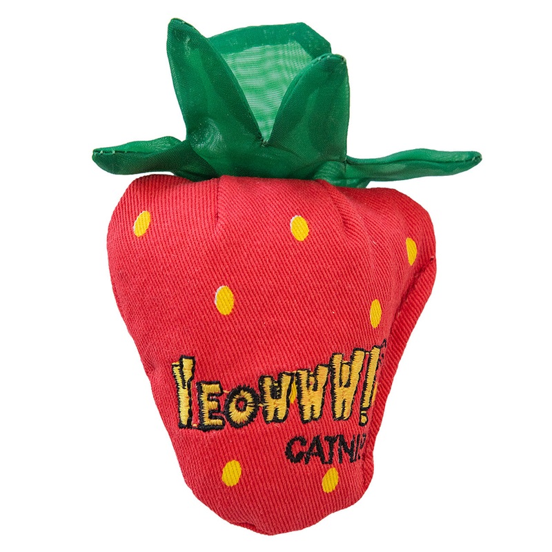 Yeowww Catnip Cat Toy Strawberry Single