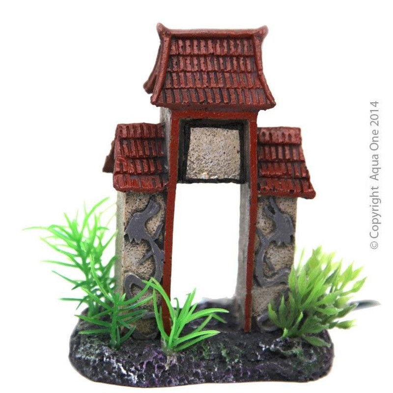 Aqua One Betta Square Colomn Arch With Roof 10cm