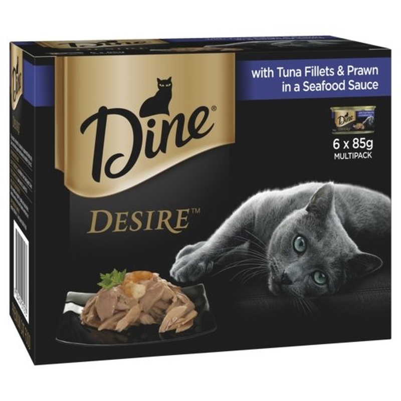 Dine Desire Tuna Filet Prawn & Seafood Sauce 6x85g