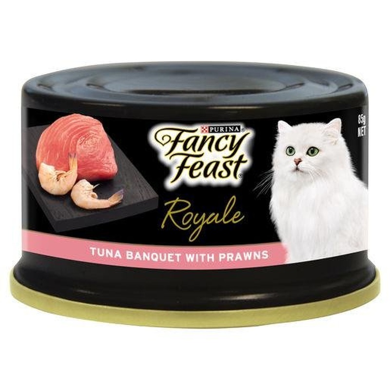 Fancy Feast Royale Tuna Banquet Prawns 24x85g