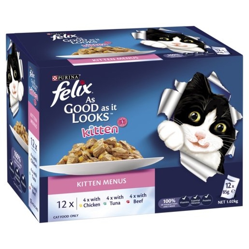 Felix Kitten Menus 12x85g