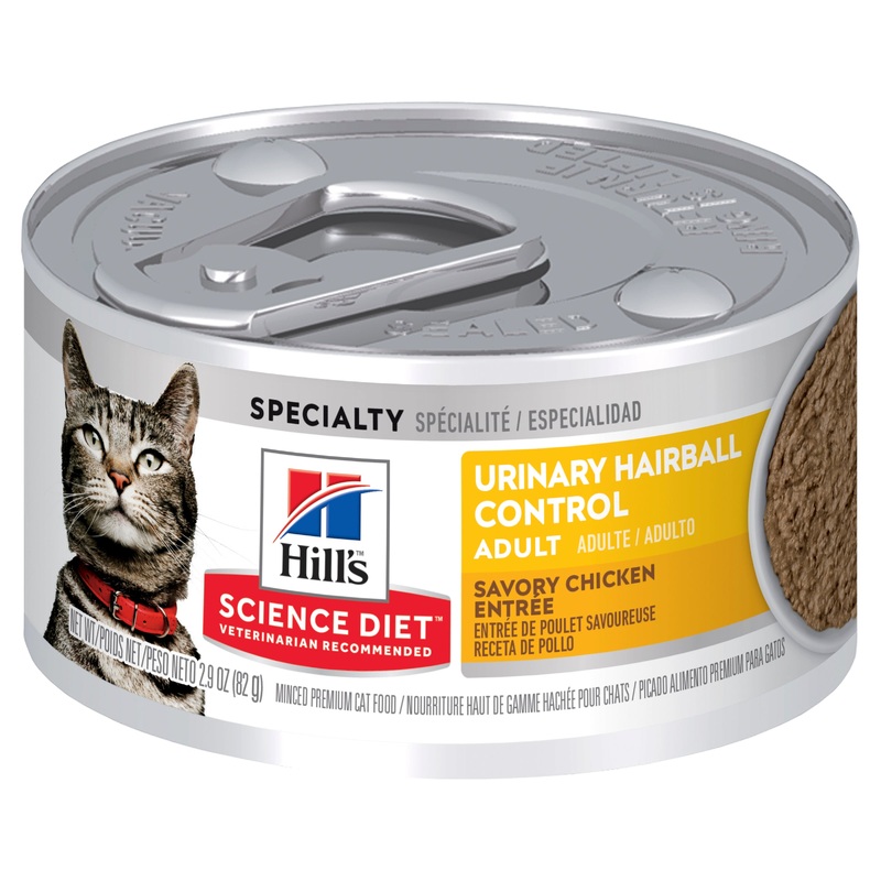 Hill's Science Diet Adult Urinary Hairball Control Canned Cat Food 82g