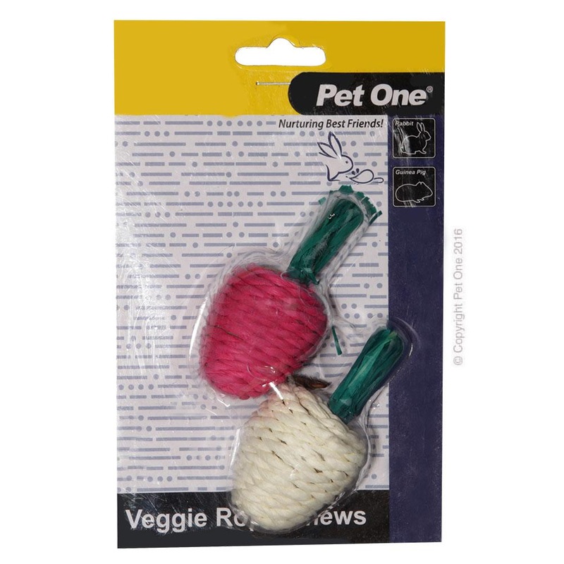 Pet One Veggie Rope Twin Pack Raddish
