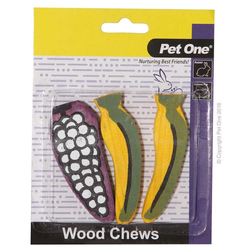 Pet One Wood Chews 3 Pack Medium
