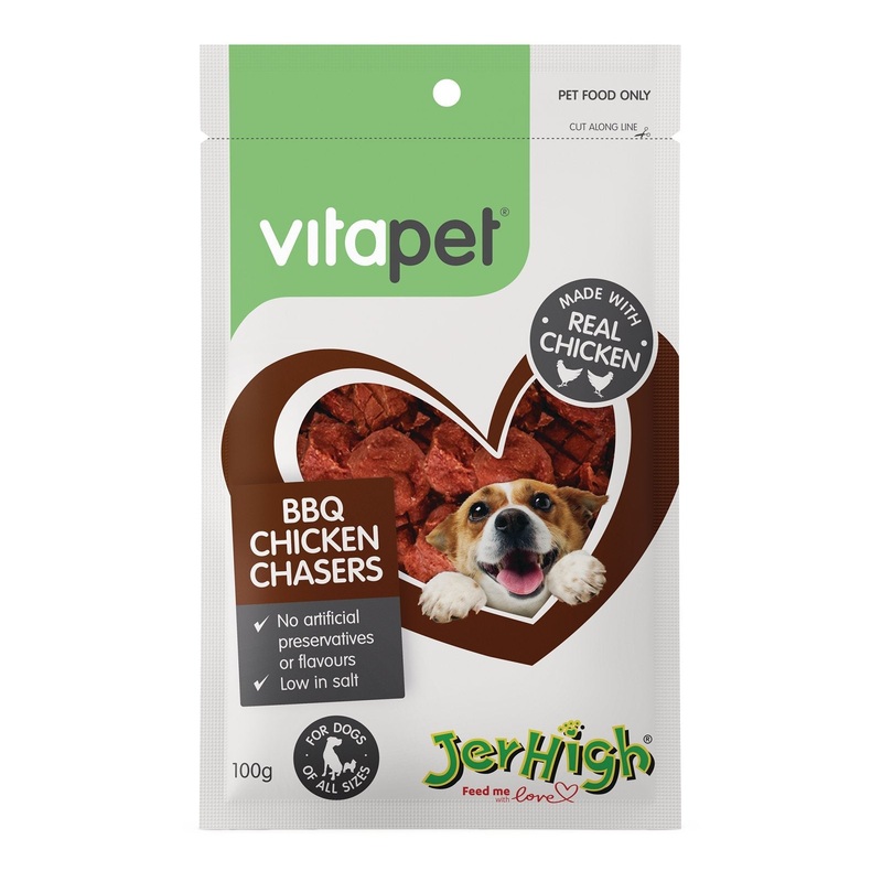 Vitapet Jerhigh BBQ Chicken Chasers 100g