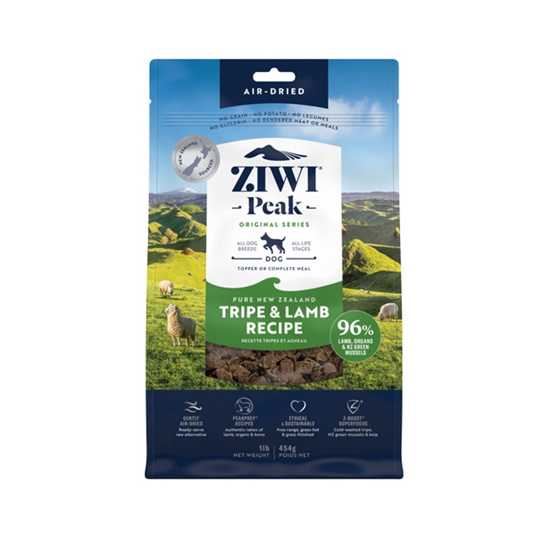 Ziwi Peak Air Dried Dry Dog Food Tripe & Lamb