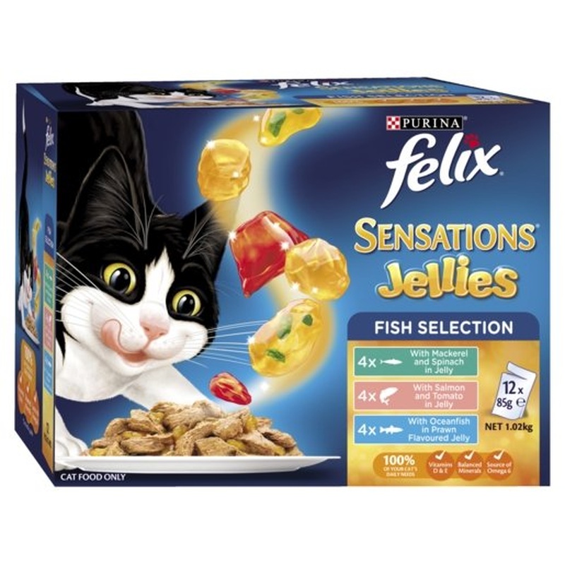 Felix Sensations Fishy Selections 12x85g