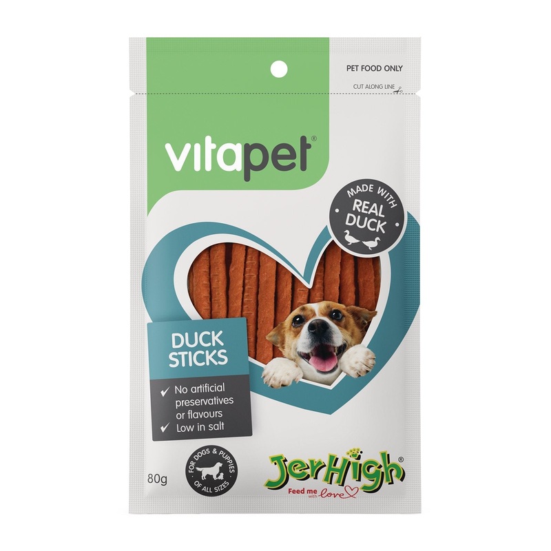 Vitapet Jerhigh Duck Sticks 80g