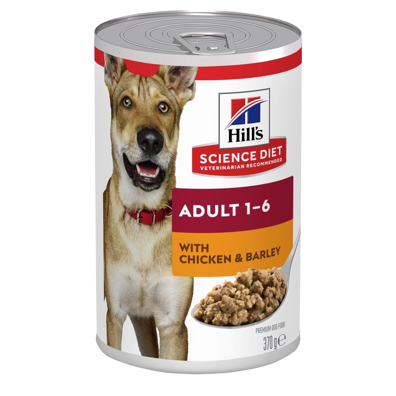 Hill's Science Diet Adult Chicken & Barley Entre Canned Dog Food 370g