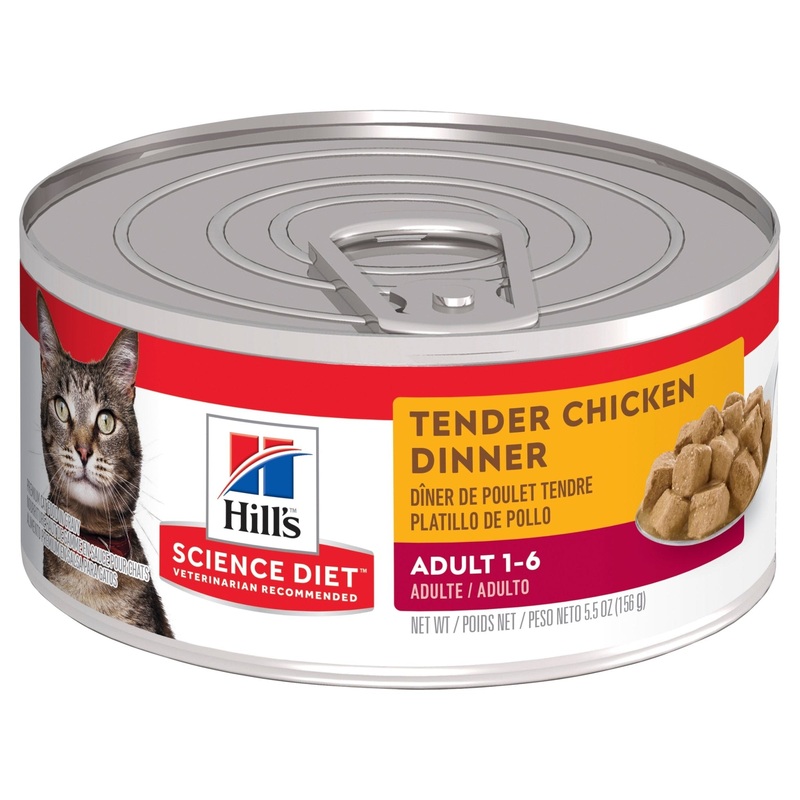 Hill's Science Diet Adult Tender Dinners Chicken Canned Cat Food 156g