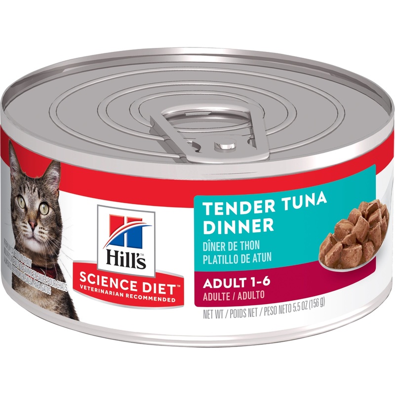 Hill's Science Diet Adult Tender Dinners Tuna Canned Cat Food 156g