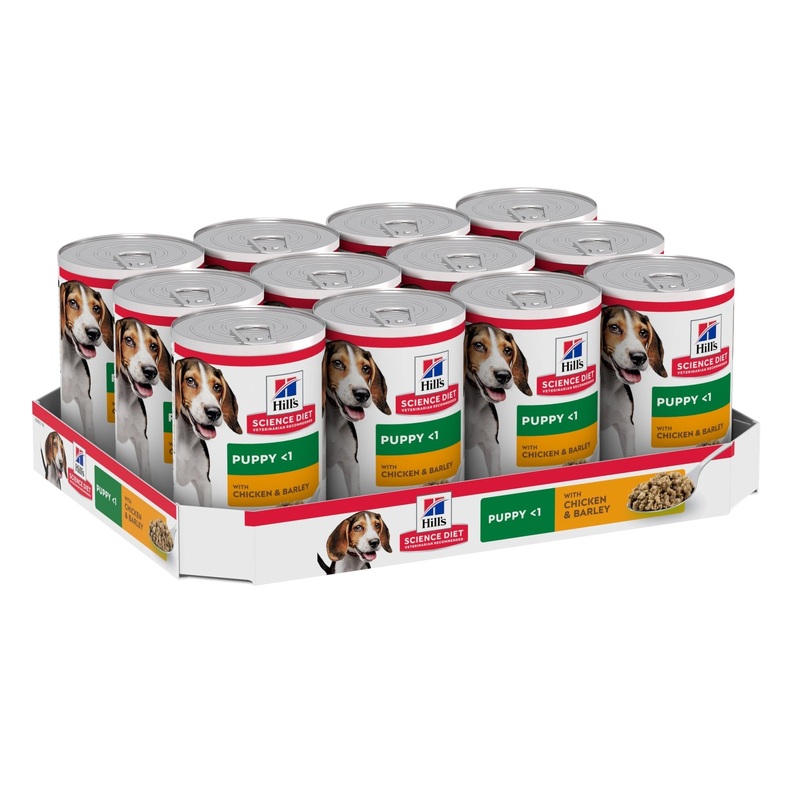 Hill's Science Diet Puppy Chicken & Barley Entre Canned Dog Food 12x370g