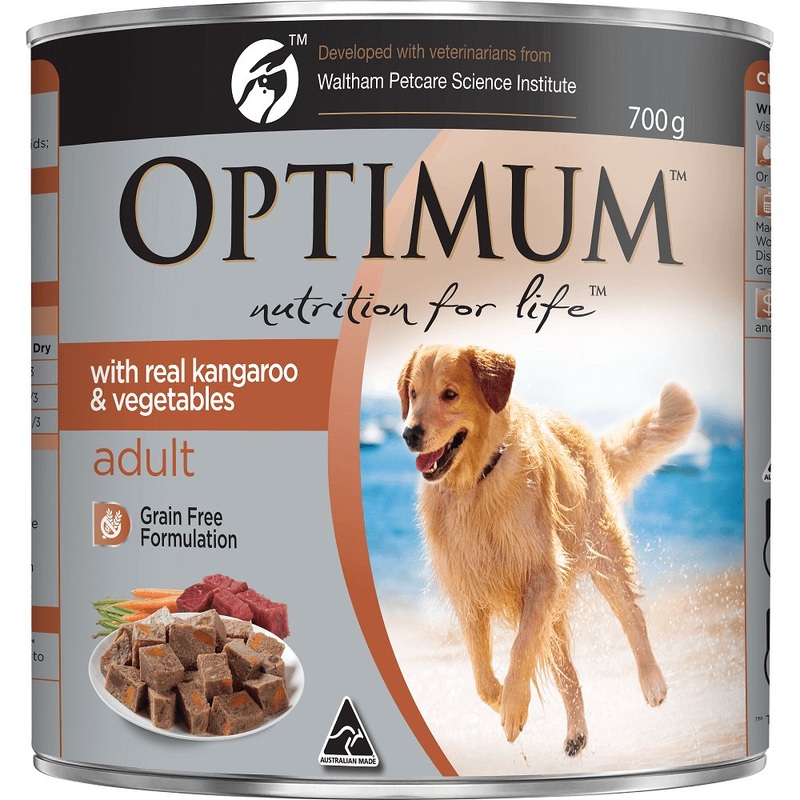 Optimum Wet Dog Food Adult Kangaroo & Vegetables 700g