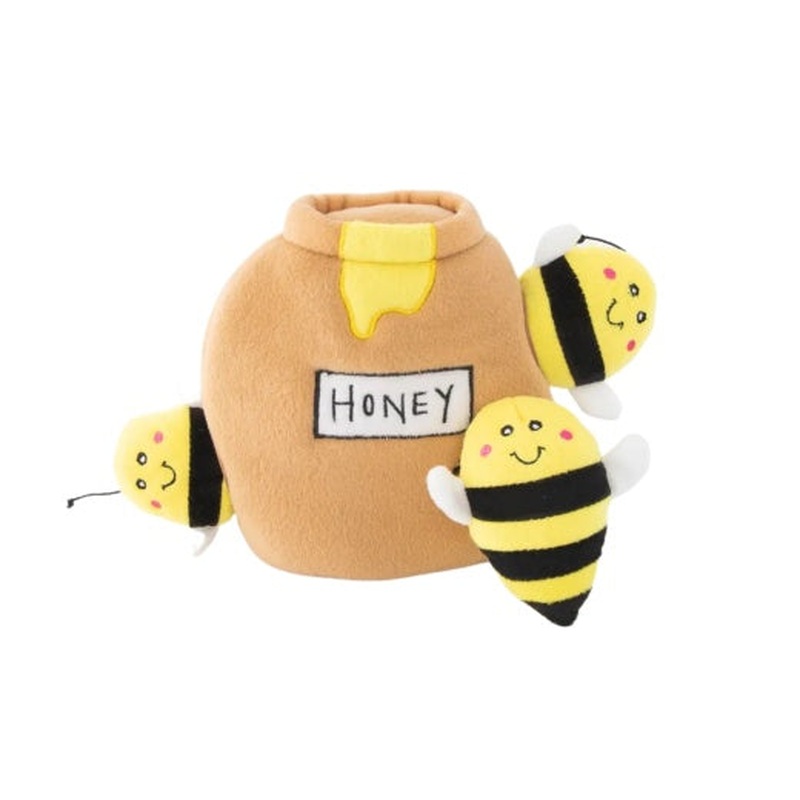 Zippypaws Plush Dog Toy Burrow Honey Pot Medium
