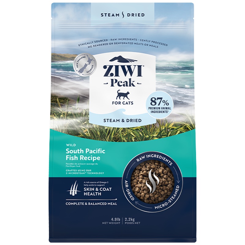 ZIWI Peak Cat Steam-Dried South Pacific Fish 4.9lb