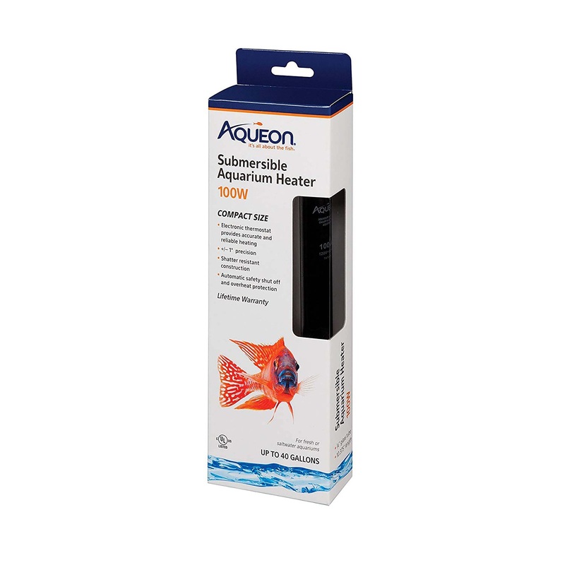 Aqueon Glass Submersible Aquarium Heater  100W