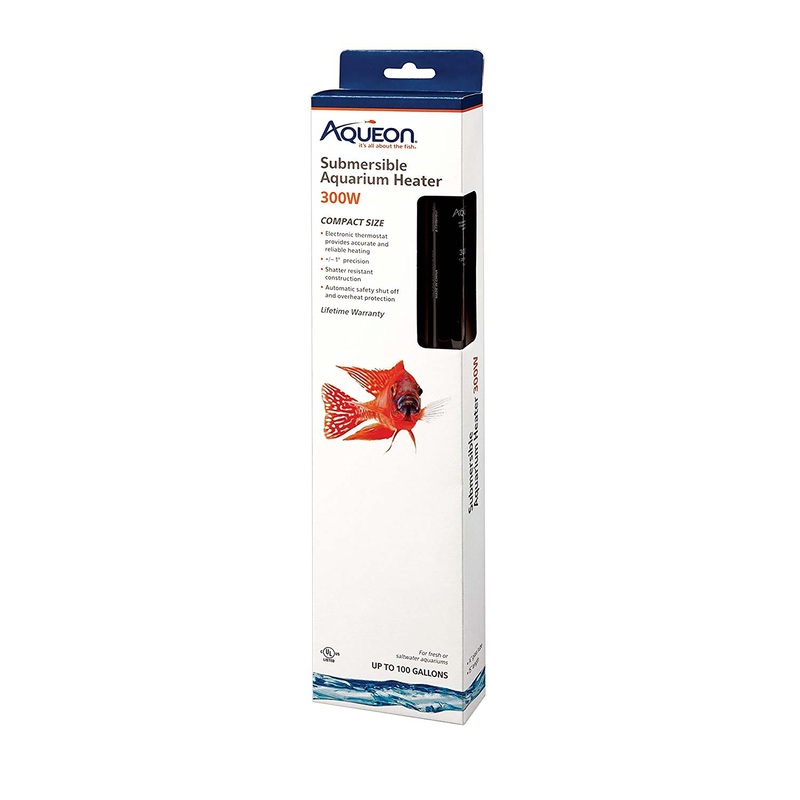 Aqueon Glass Submersible Aquarium Heater  300W