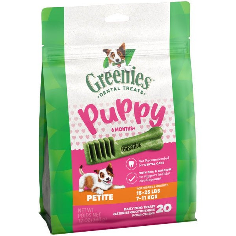 Greenies Puppy Dental Dog Treats Original Petite 340g