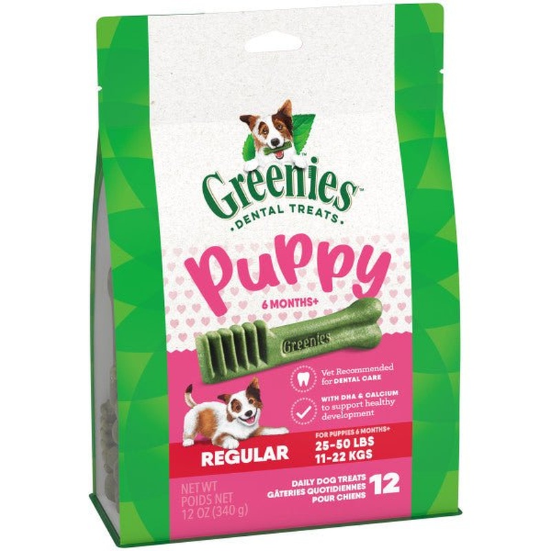 Greenies Puppy Dental Dog Treats Original Regular 340g