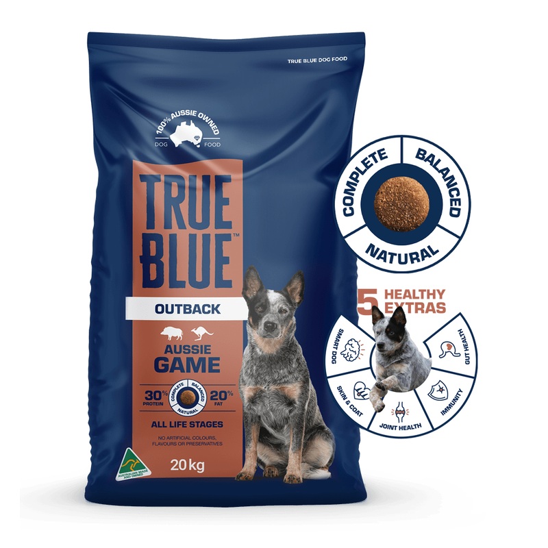 True Blue Outback Aussie Game Dry Dog Food 20kg
