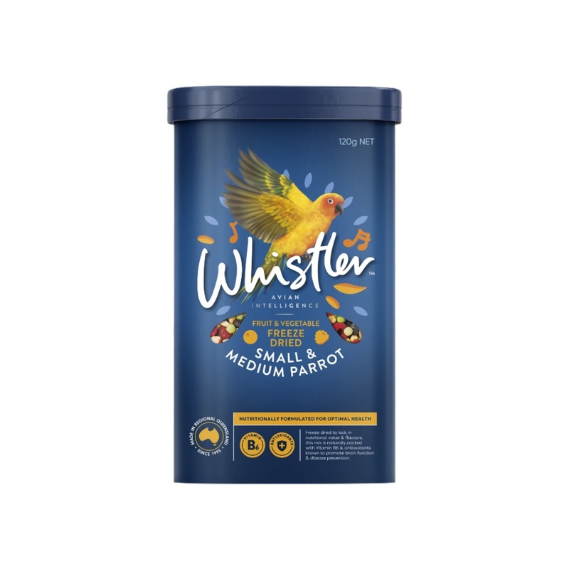 Whistler Small & Medium Freeze Dried Parrot Treat Mix 120g