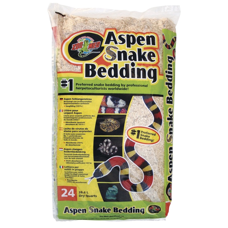 Aspen Snake Bedding 24 Quart Zoo Med