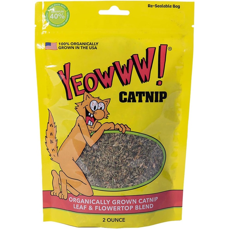Yeowww! Organically Grown Catnip 2oz Pouch