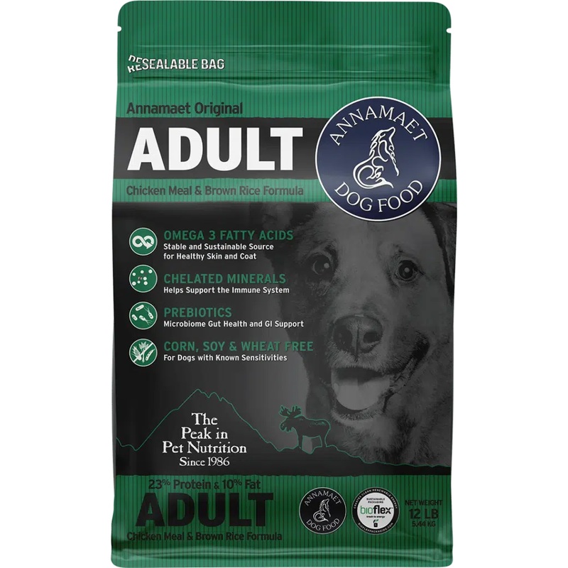 Annamaet Adult Dog Formula 23% Protein Chicken 12lb