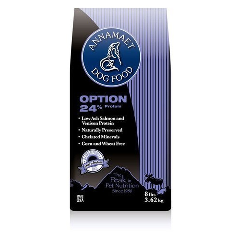 Annamaet Original Option Dog Food 24% Protein Salmon & Brown Rice 12lb