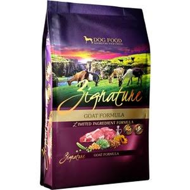Zignature Goat Formula Dog Food Kibble  25lb