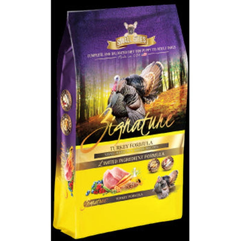 Zignature Turkey Formula Grain-Free Small Bites Dry Dog Food 4lb