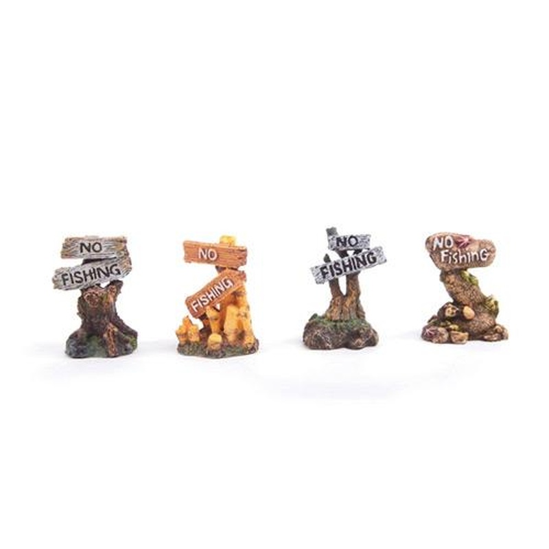 Kazoo No Fishing Sign Assorted Small