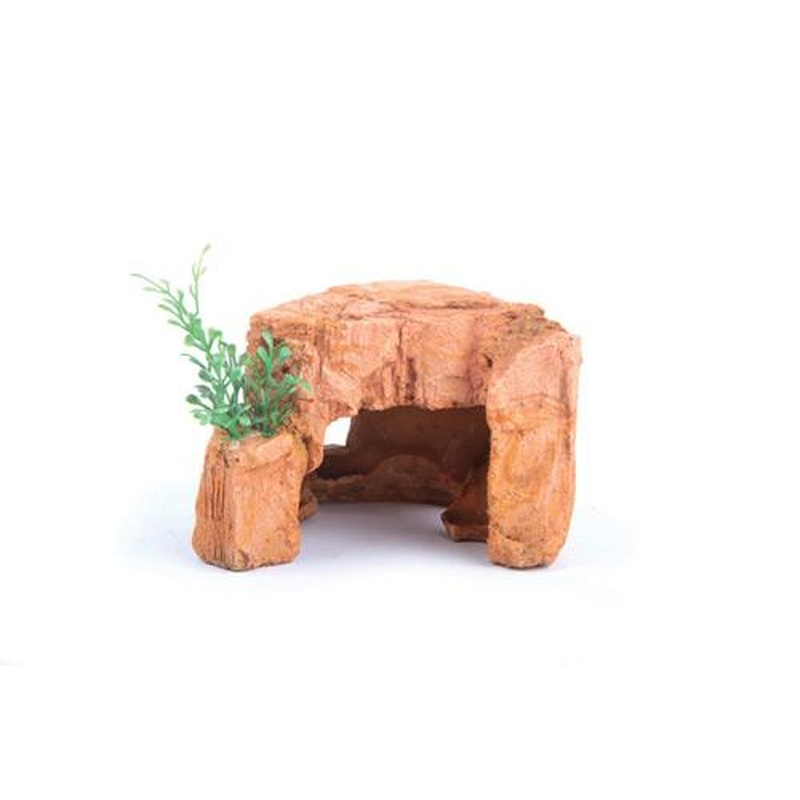 Kazoo Sandstone Rock With Plant Mini 75mm