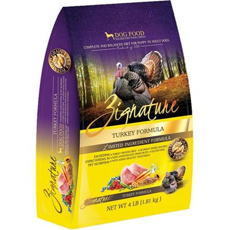 Zignature Limited Ingredient Grain-Free Turkey Formula Dry Dog Food  25Lb