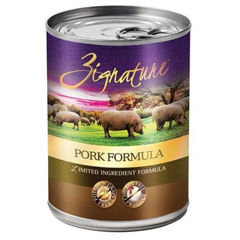 Zignature Pork Limited Ingredient Formula Grain-Free Canned Dog Food 13-oz