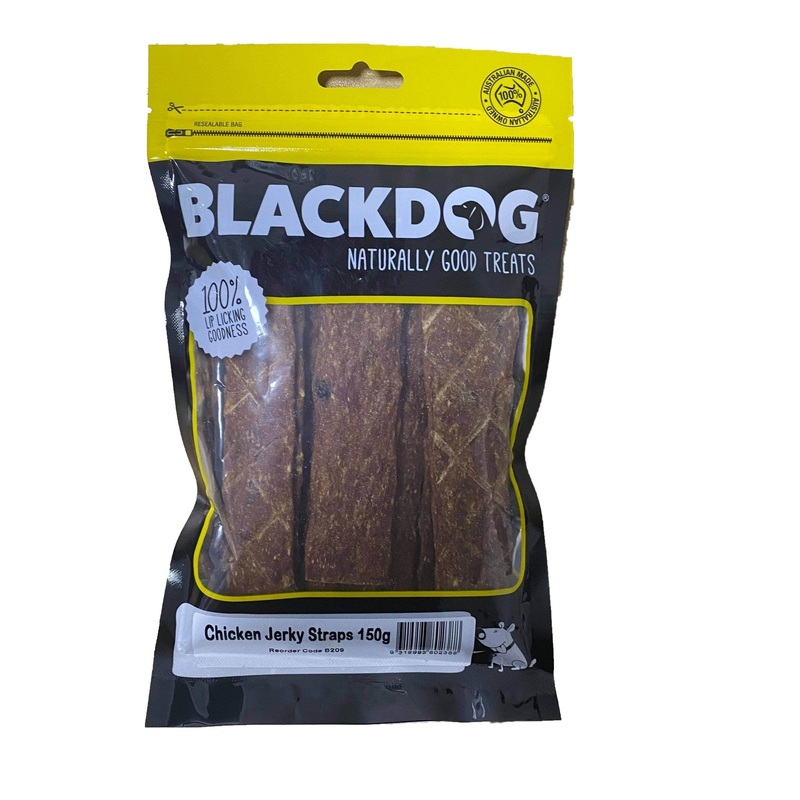 Blackdog Chicken Jerky Straps 150g