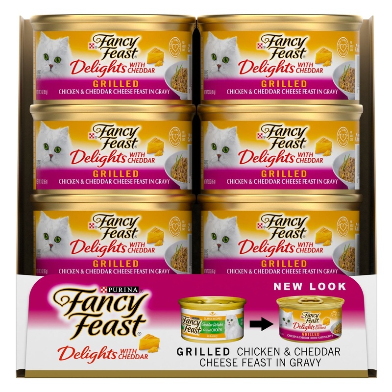 Fancy Feast Delights with Cheddar Grilled Chicken 24x85g