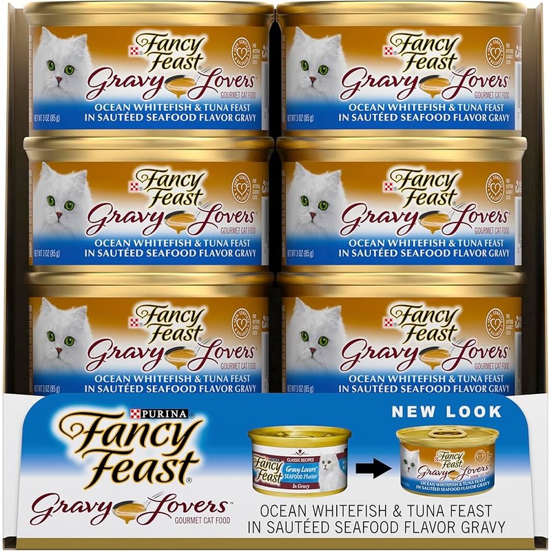 Fancy Feast Gravy Lovers Ocean Whitefish & Tuna 24x85g