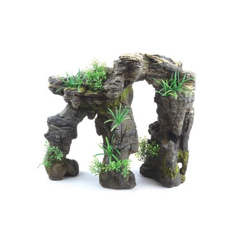 Kazoo Greystone Arch With Plant Large