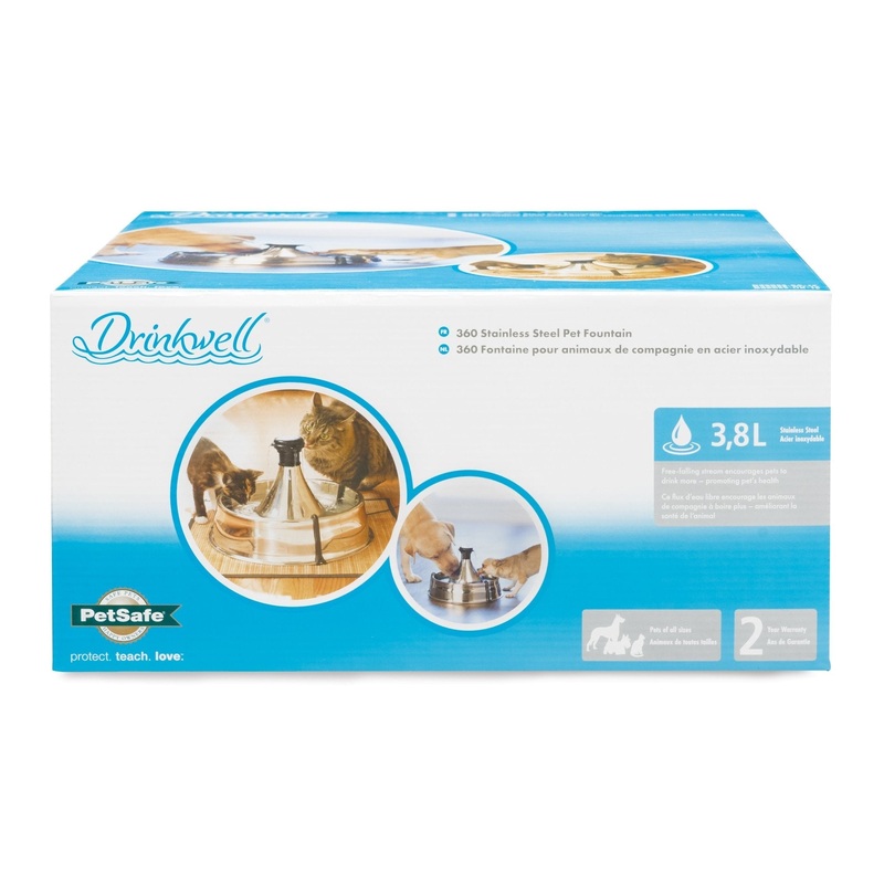 Petsafe Drinkwell 360 Stainless Steel Pet Fountain