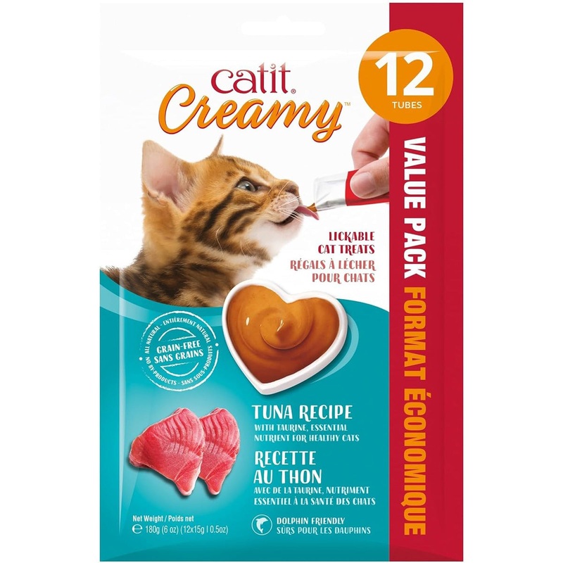 Catit Creamy Tuna Cat Treats 12 Pack